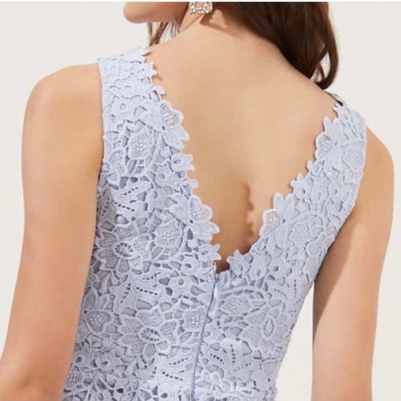 ASTR The Label V-Neck Lace Fit & Flare Dress - Picture 2 of 7